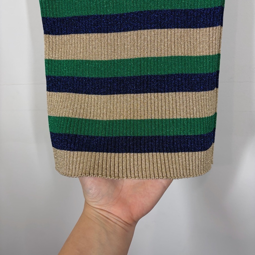 Baum Und Pferdgarten Metallic Stripe Skirt Size Medium - Picture 5 of 7
